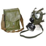 Máscara antigás rumana M74 con filtro y bolsa, goma de neopreno resistente
