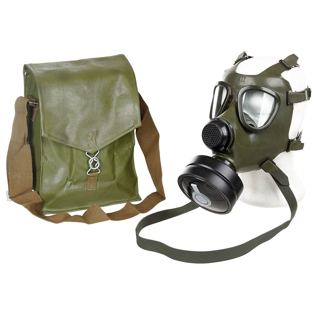 Máscara antigás rumana M74 con filtro y bolsa, goma de neopreno resistente