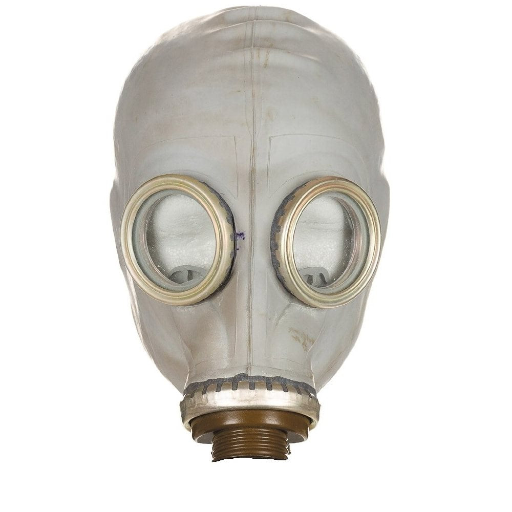 Máscara antigás rusa GP-5 gris del excedente militar