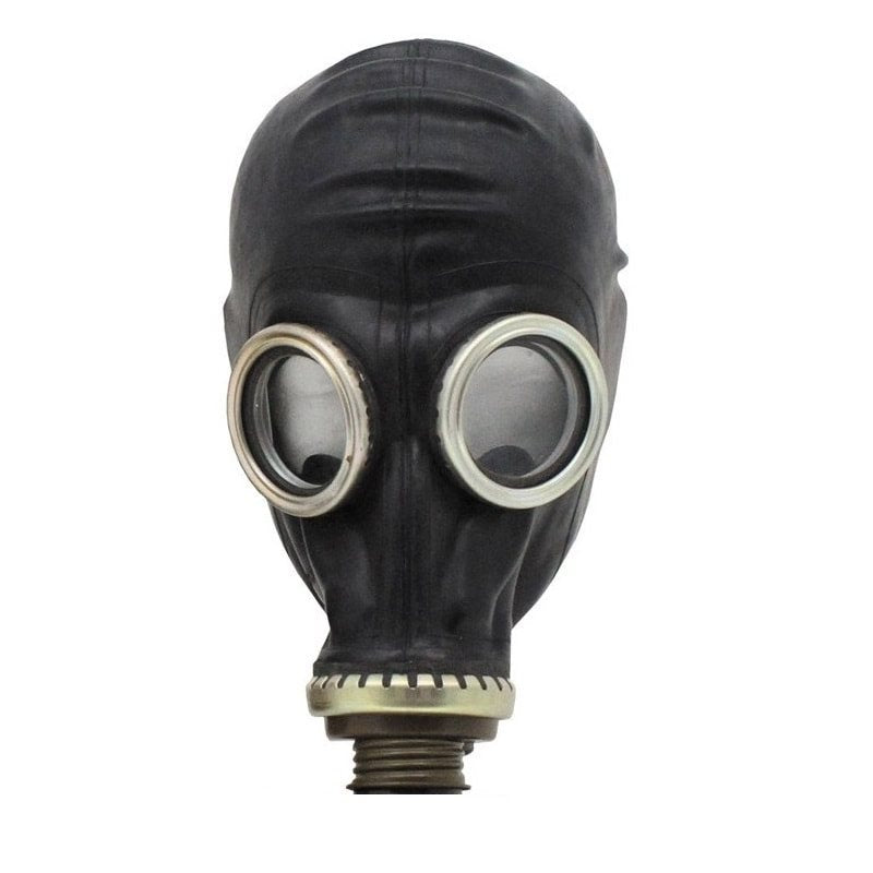 Máscara antigás rusa GP-5 negra, foto del producto