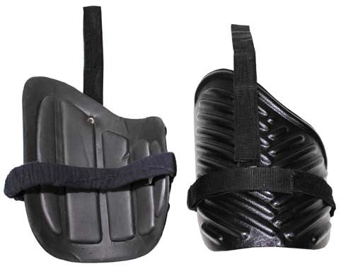Protecciones de muslo originales de la policía británica, usadas