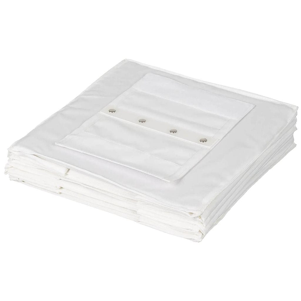Armario plegable de tela blanco con compartimentos colgantes, origen almacenes militares británicos, 29 x 120 x 29 cm
