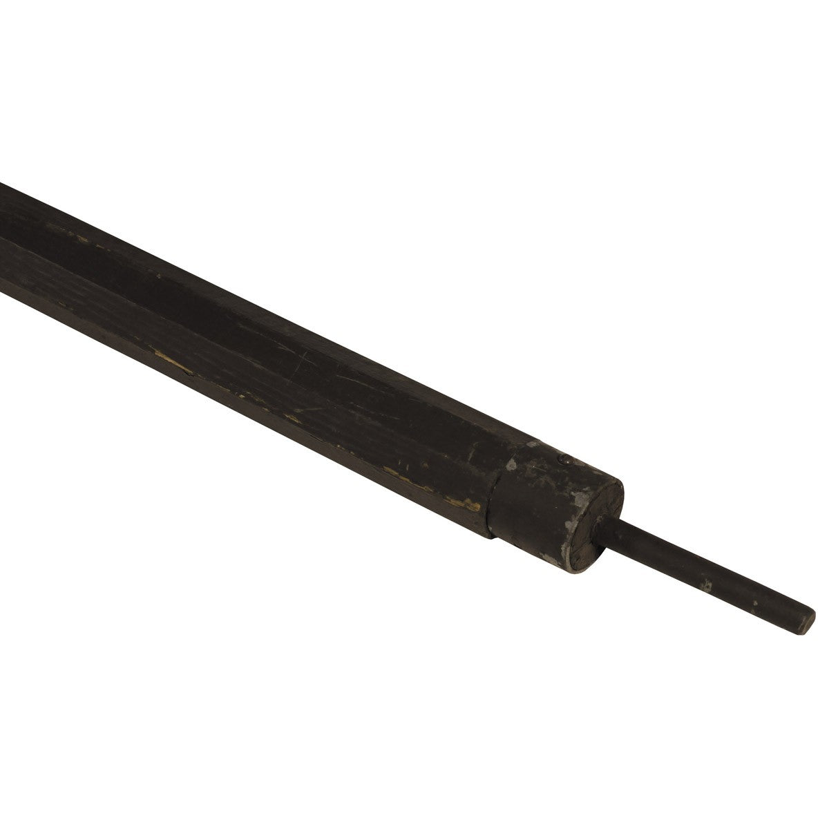 Vara de madera de 213 cm con herrajes metálicos para tienda o hangar