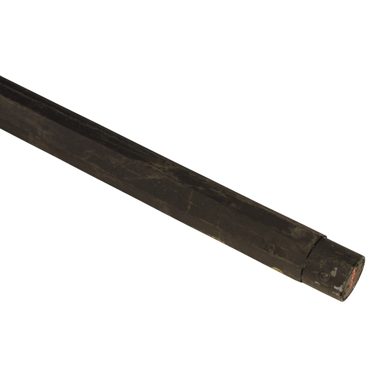 Vara de madera de 213 cm con herrajes metálicos para tienda o hangar