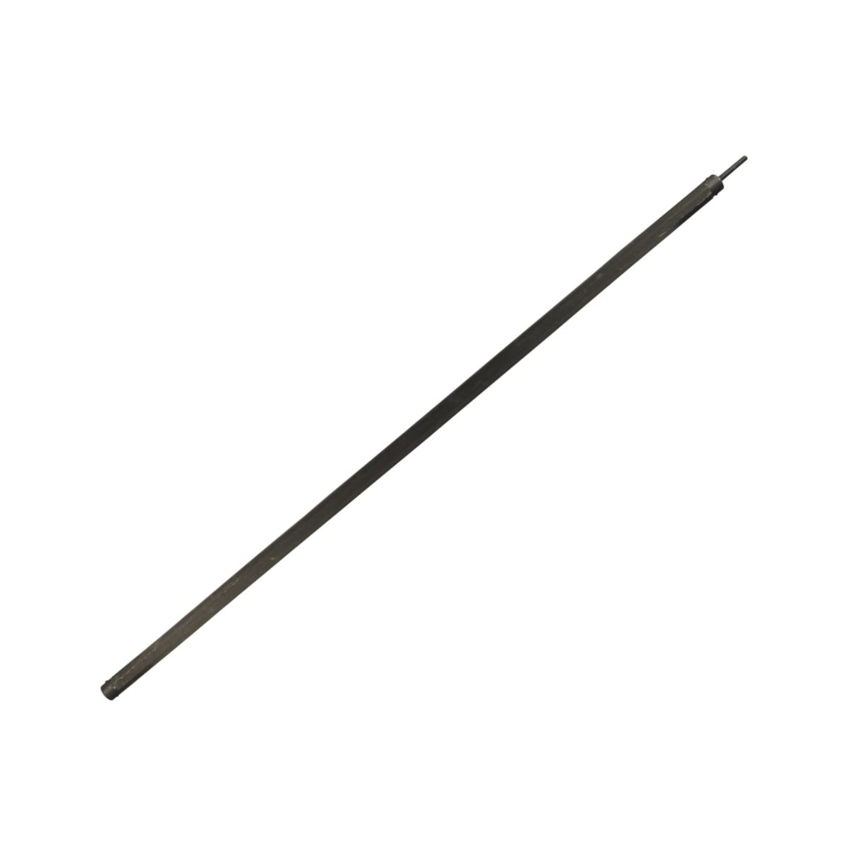 Vara de madera de 213 cm con herrajes metálicos para tienda o hangar