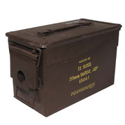 Caja de munición británica marrón 29,5x15,5x18 cm usada