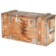 Caja de transporte italiana de madera usada, dimensiones 67 x 24,5 x 33 cm