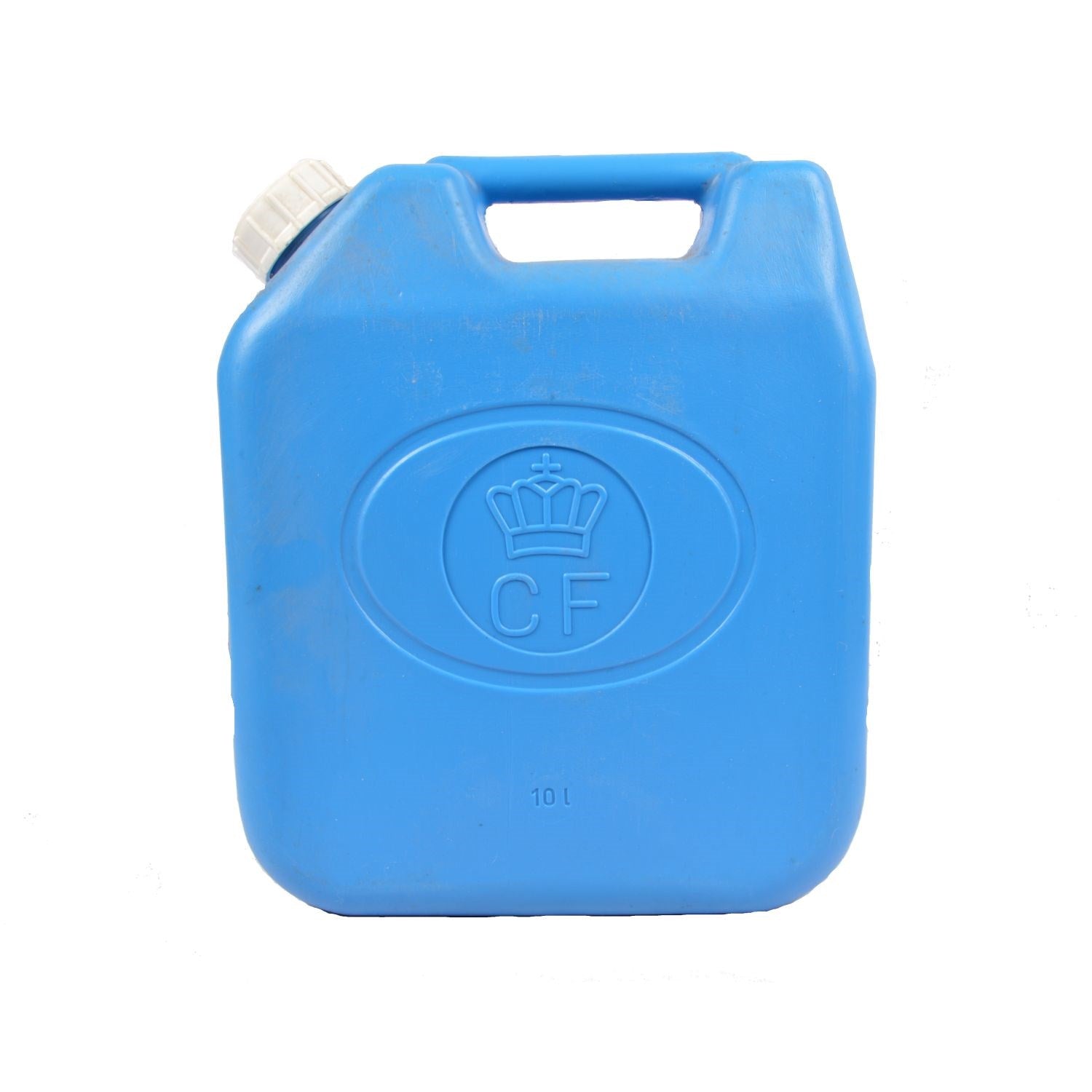 Bidón holandés de plástico azul 10L para queroseno, usado