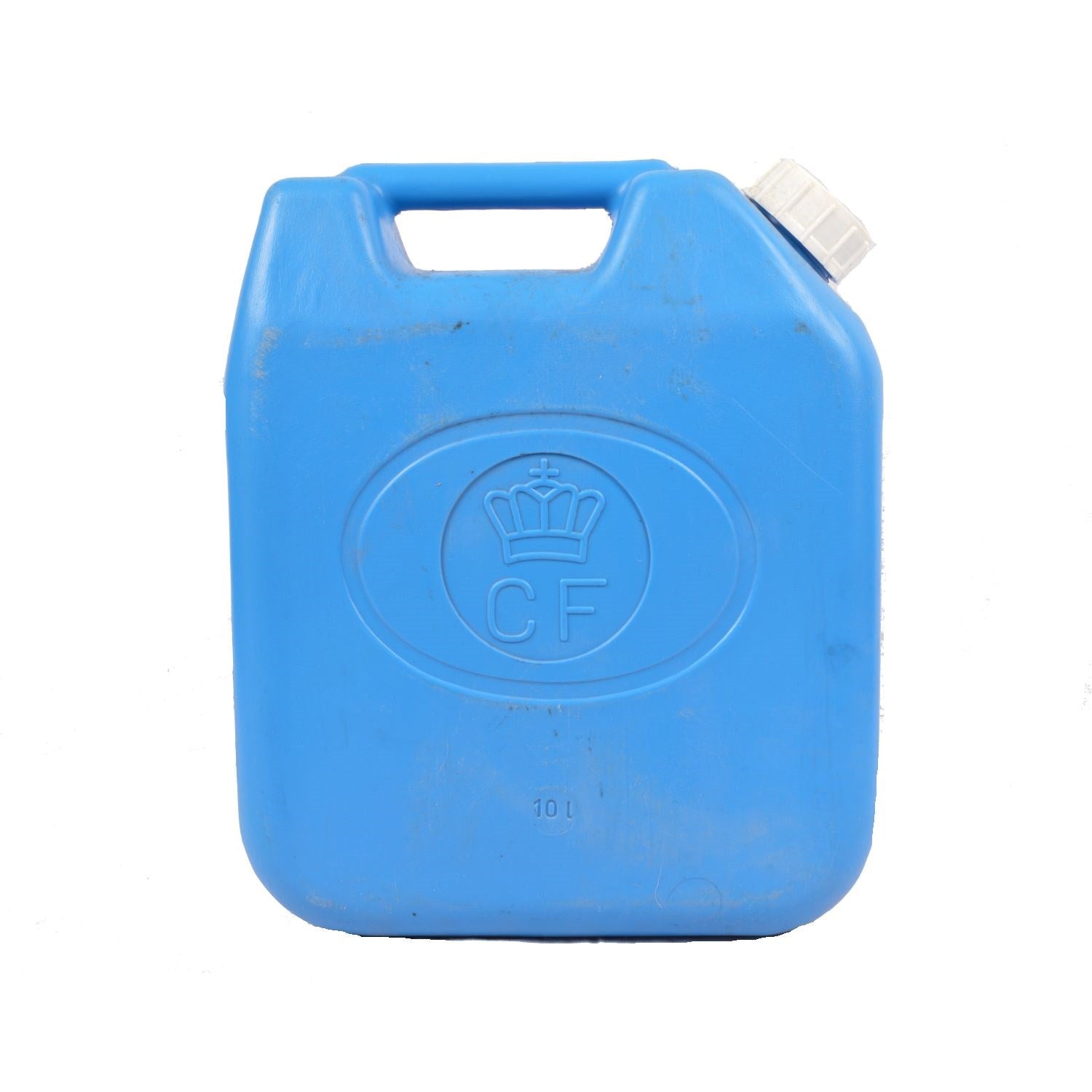 Bidón holandés de plástico azul 10L para queroseno, usado