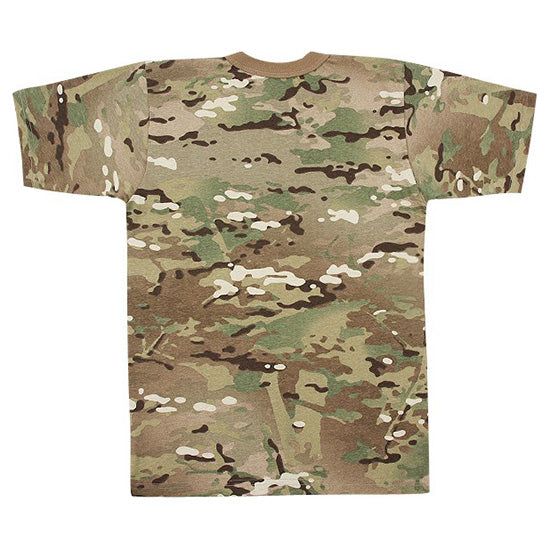 Camiseta Rothco Multicam de manga corta en algodón