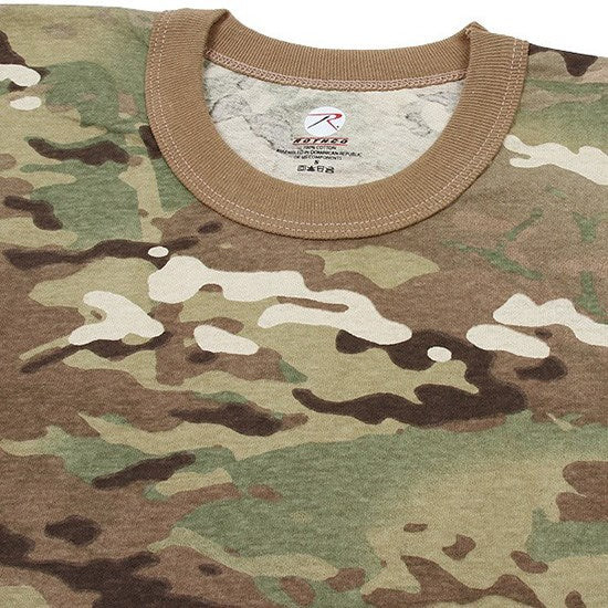 Camiseta Rothco Multicam de manga corta en algodón