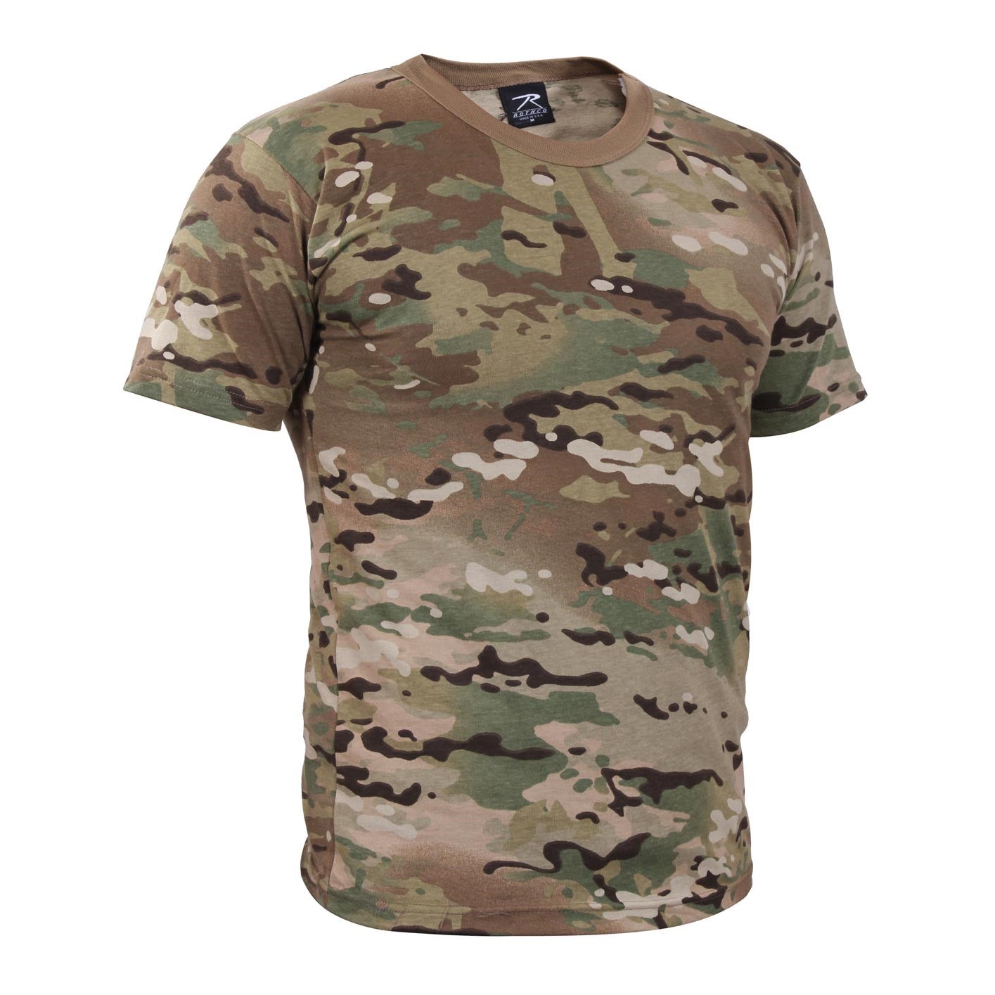 Camiseta Rothco Multicam de algodón, manga corta