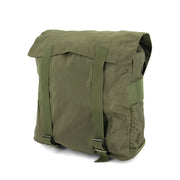 Mochila de campaña austriaca pequeña en nylon verde usada
