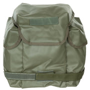 Bolsa para máscara MP5 polaca de goma verde usada, vista frontal
