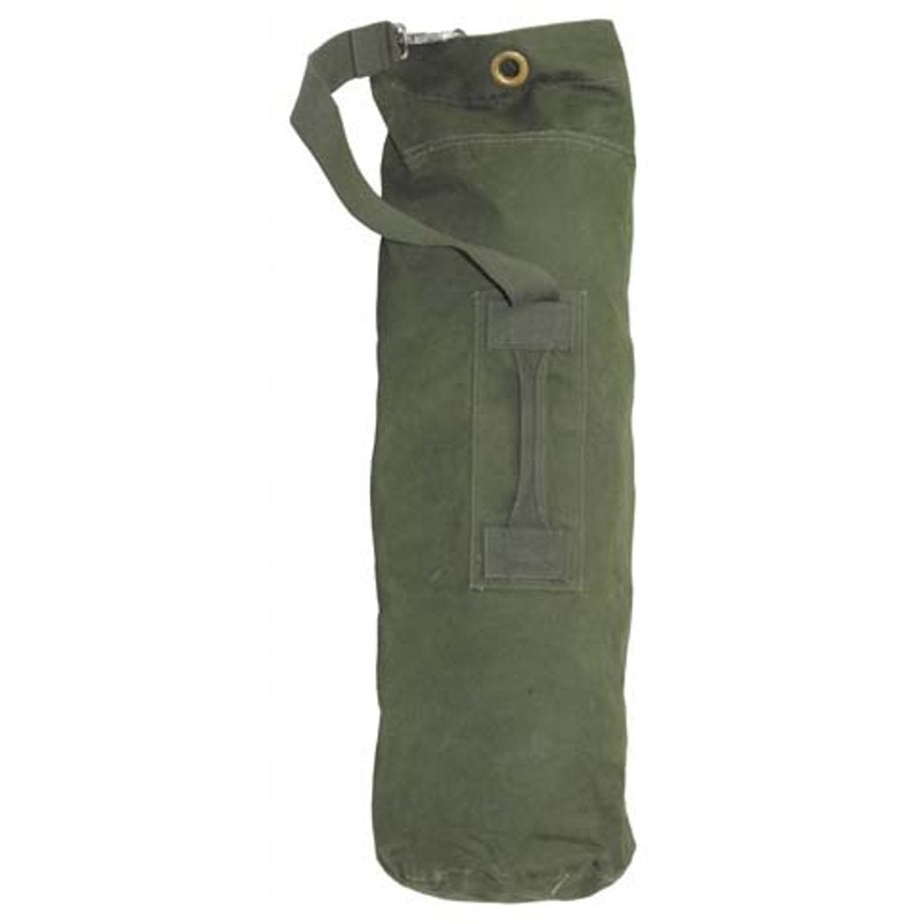 Bolsa naval británica verde usada de algodón 75 x 30 cm