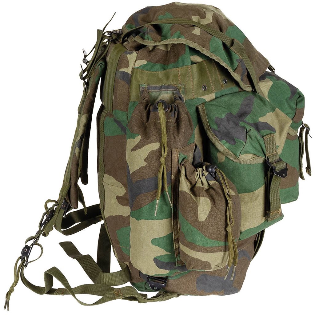 Mochila ALICE turca mediana WOODLAND sin armazón, usada