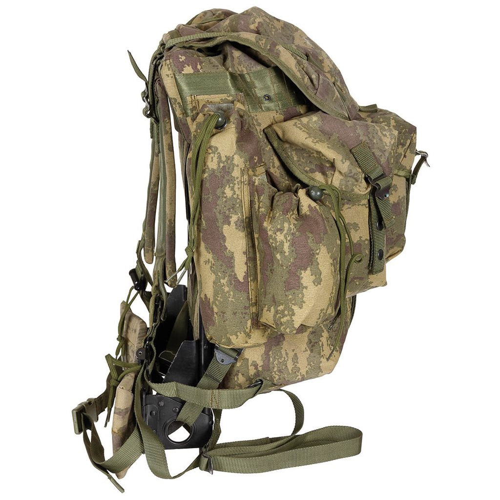 Mochila turca ALICE mediana usada con armazón, vista frontal