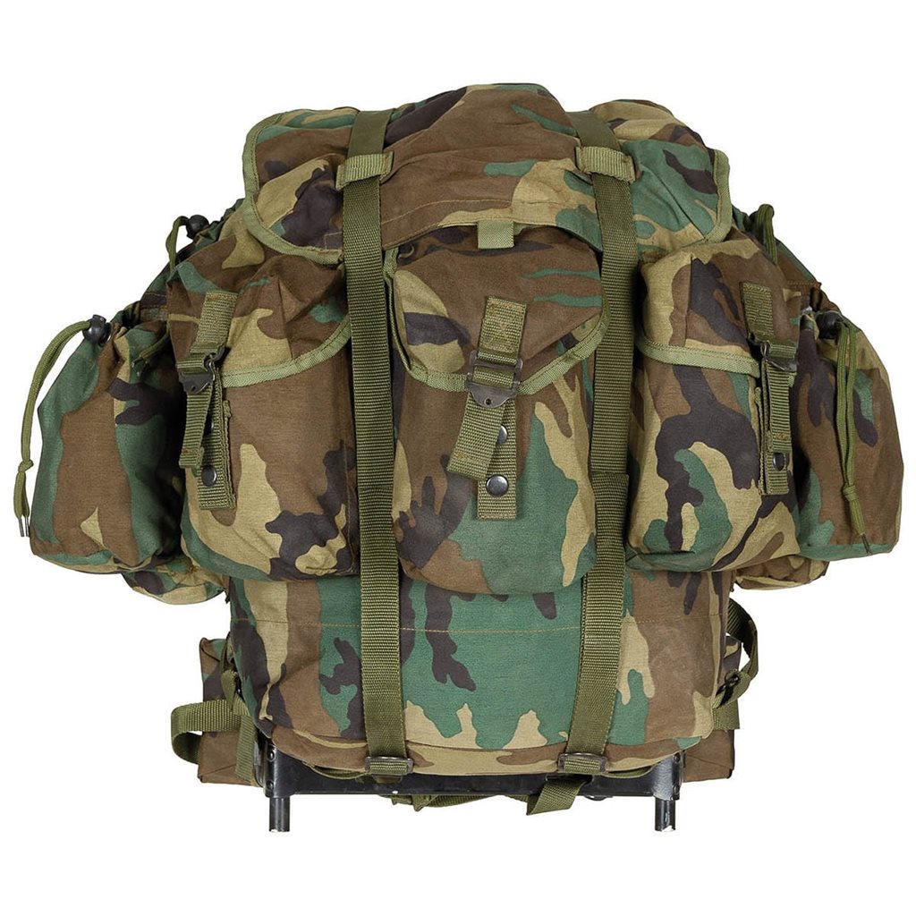 Mochila ALICE media turca usada con armazon, estilo militar