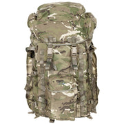 Mochila británica PLCE BERGEN long 80L, original usada, sin bolsillos laterales, Cordura nylon