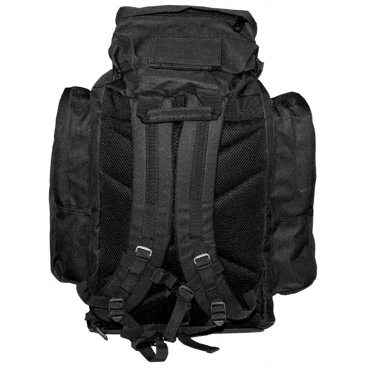 Mochila británica medium negra original usada, volumen aprox. 30L