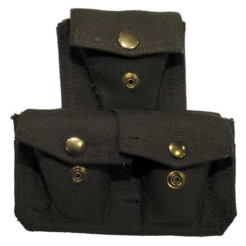 Cartuchera británica para 3 cartuchos, verde