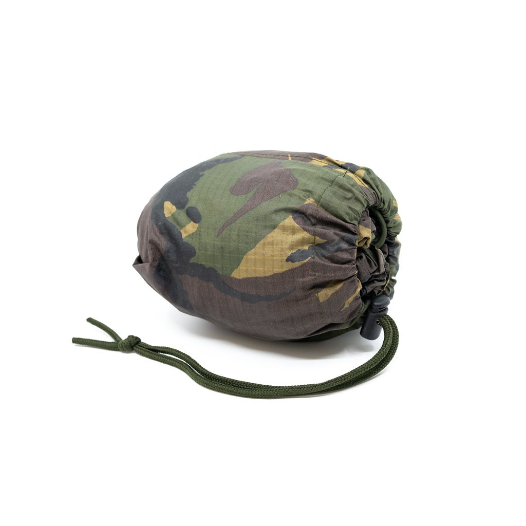 Funda para mochila holandesa DPM pequeña, impermeable, usada, 110 x 110 cm