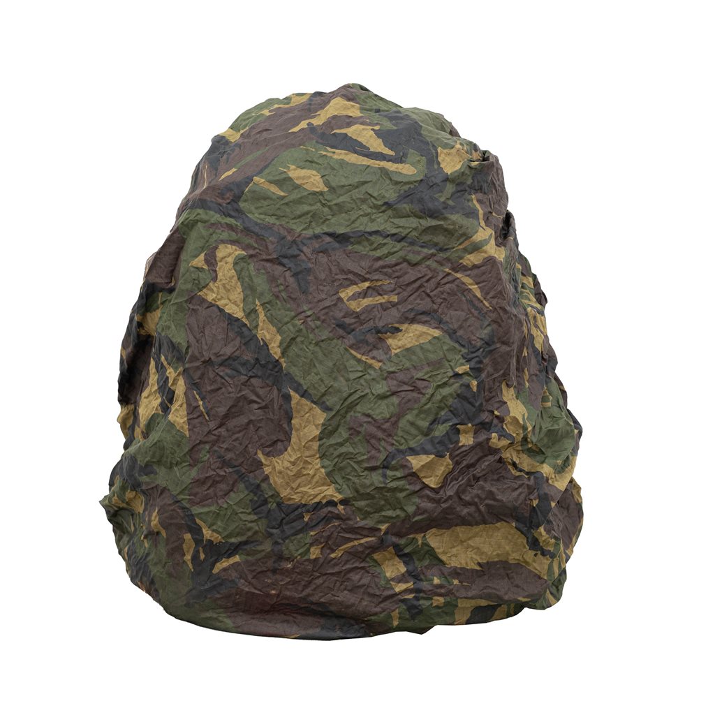 Funda para mochila holandesa DPM pequeña, impermeable, usada, 110 x 110 cm