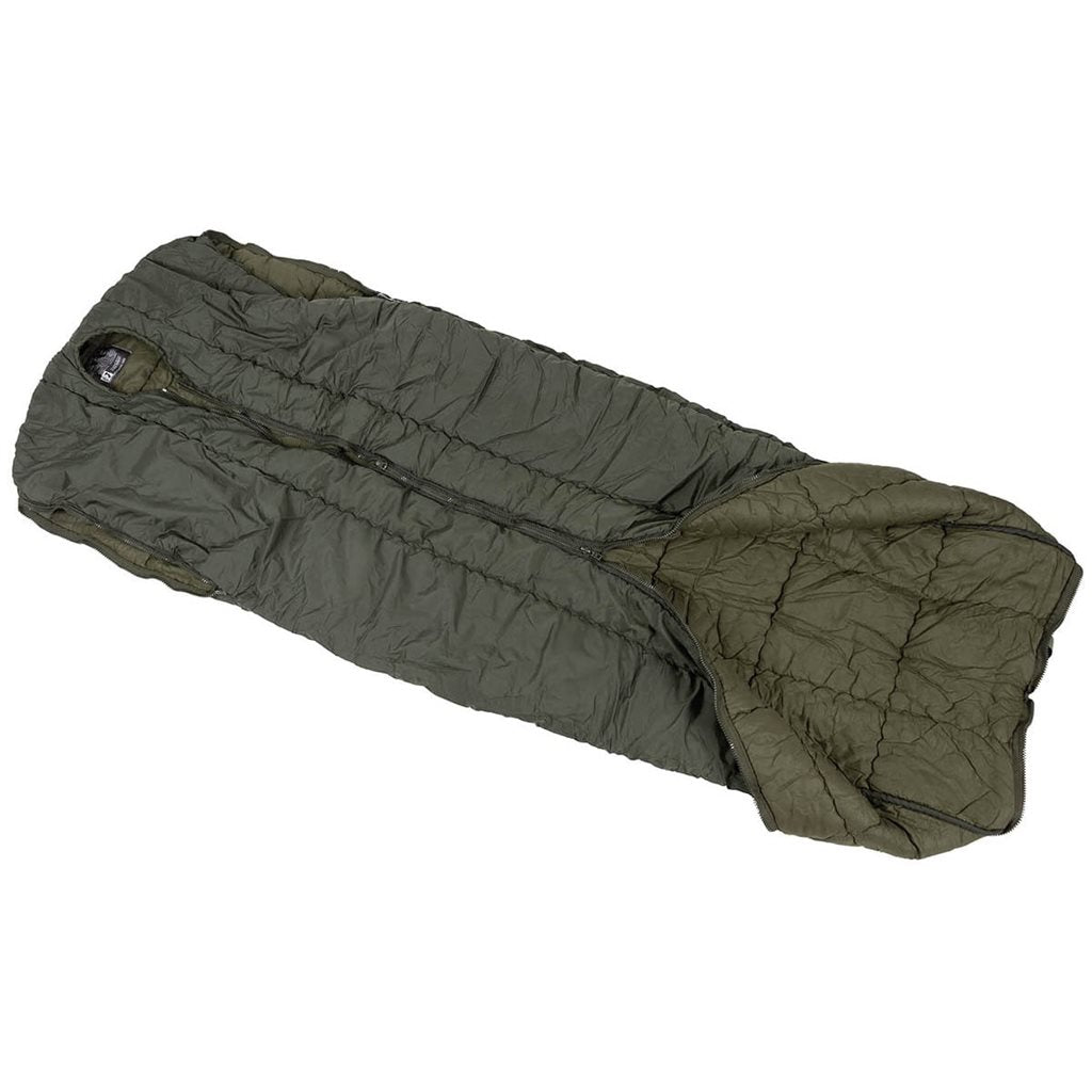 Saco de dormir austriaco Goldeck tipo momia verde - usado