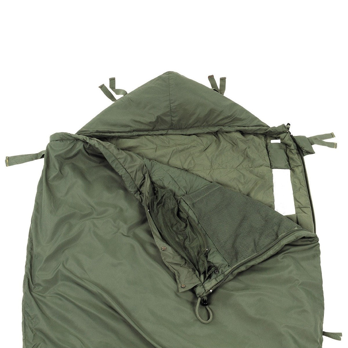 Saco de dormir británico Light Weight verde usado en buen estado