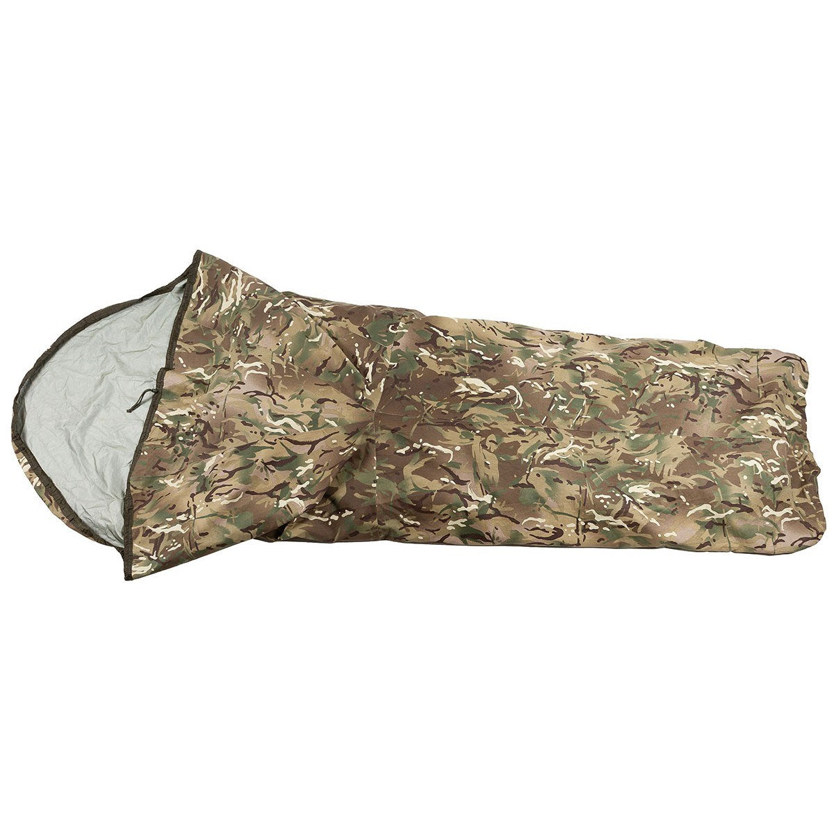 Funda para saco de dormir militar trilaminado usada, impermeable y cortaviento