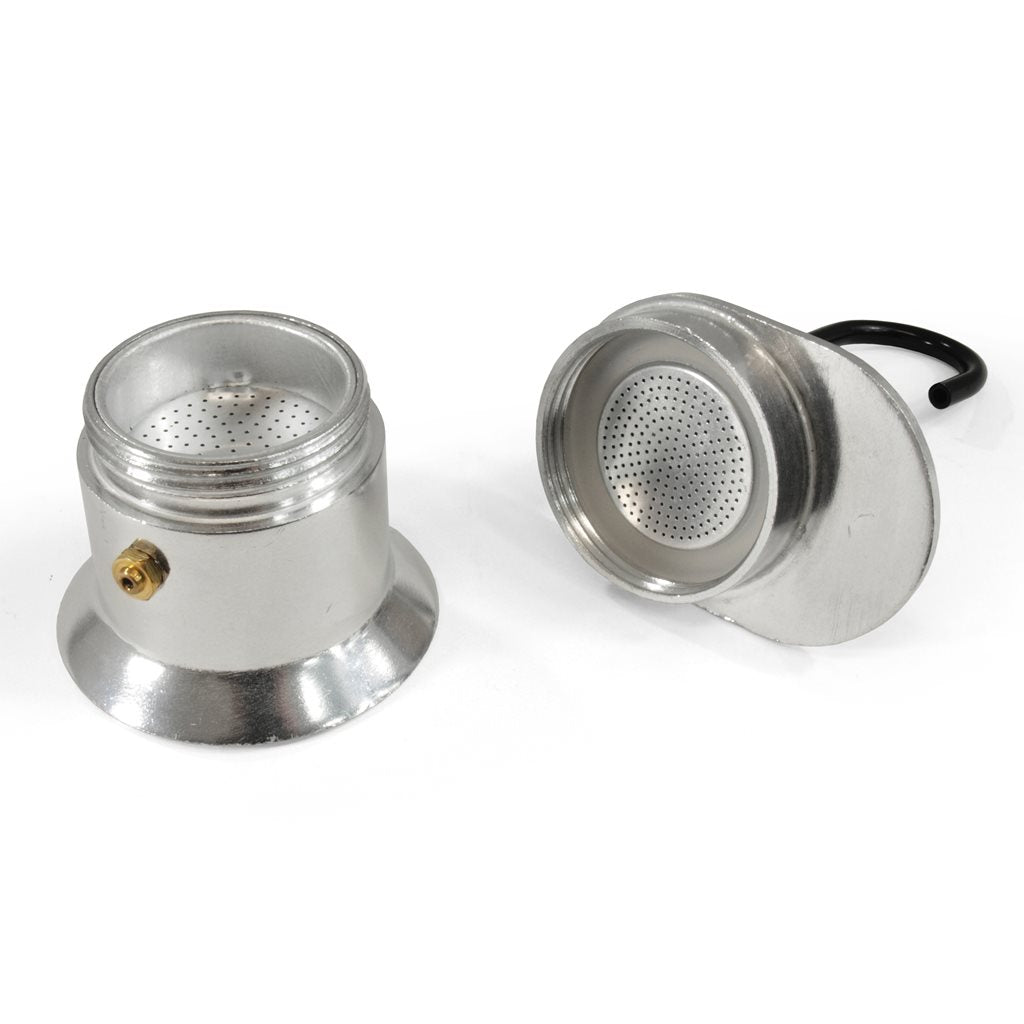 Cafetera OUTDOOR ESPRESSO para 1 taza, aluminio, compacta y ligera
