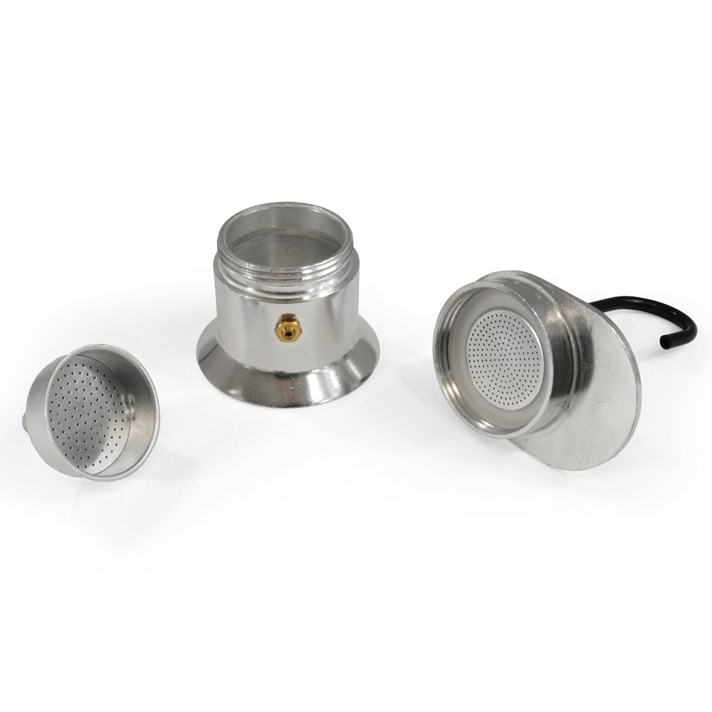 Cafetera OUTDOOR ESPRESSO para 1 taza, aluminio, compacta y ligera