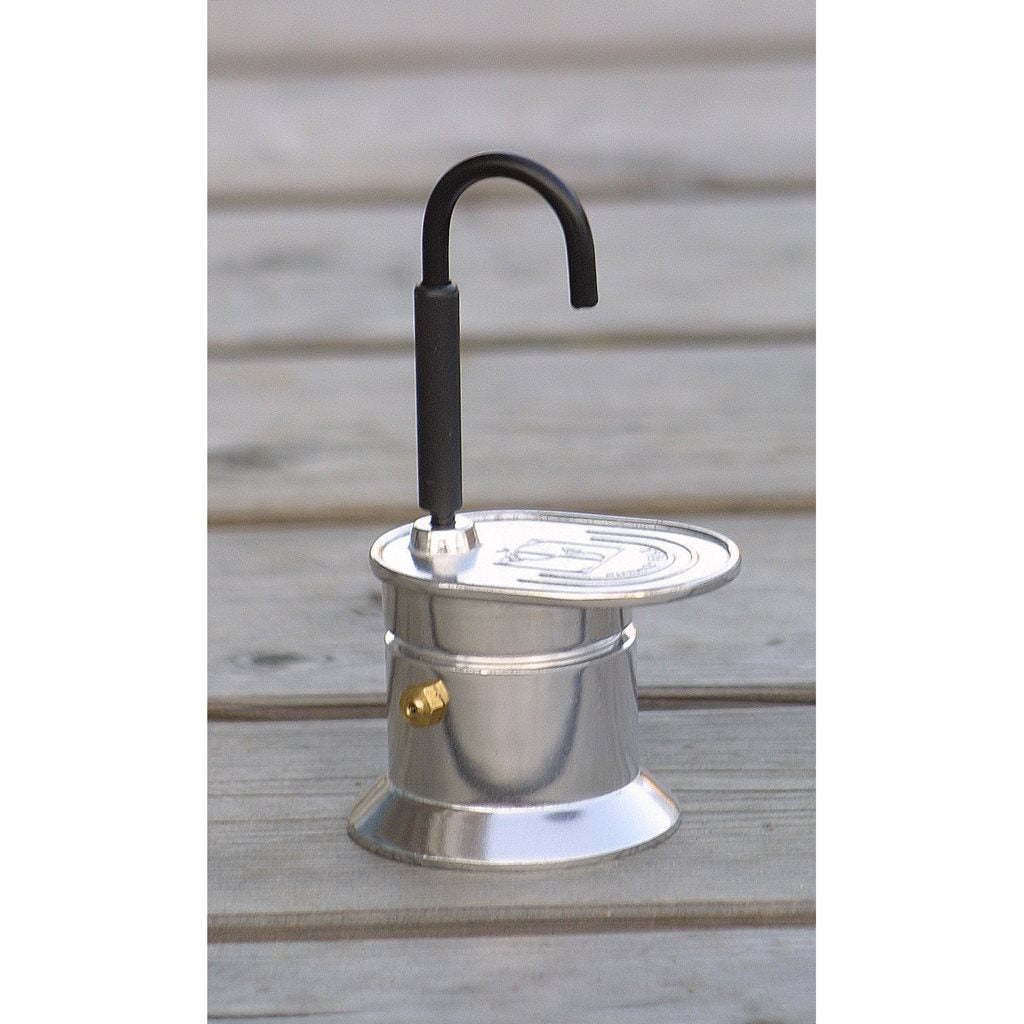 Cafetera OUTDOOR ESPRESSO para 1 taza, aluminio, compacta y ligera