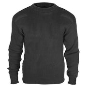Jersey acrílico Commando negro Rothco con refuerzos en hombros y codos