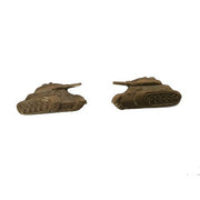 Insignia AČR bronce TANK, set 2 unidades, 35 x 12 mm
