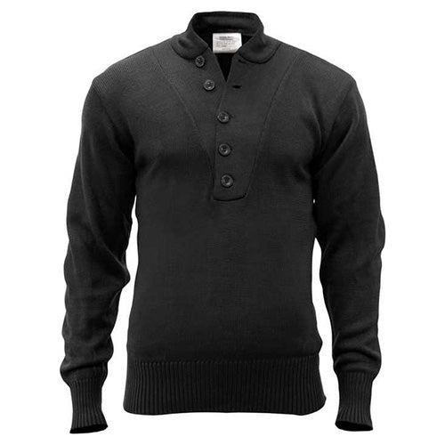 Jersey acrílico Rothco negro con 5 botones