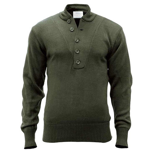 Jersey acrílico Rothco con 5 botones en negro o verde