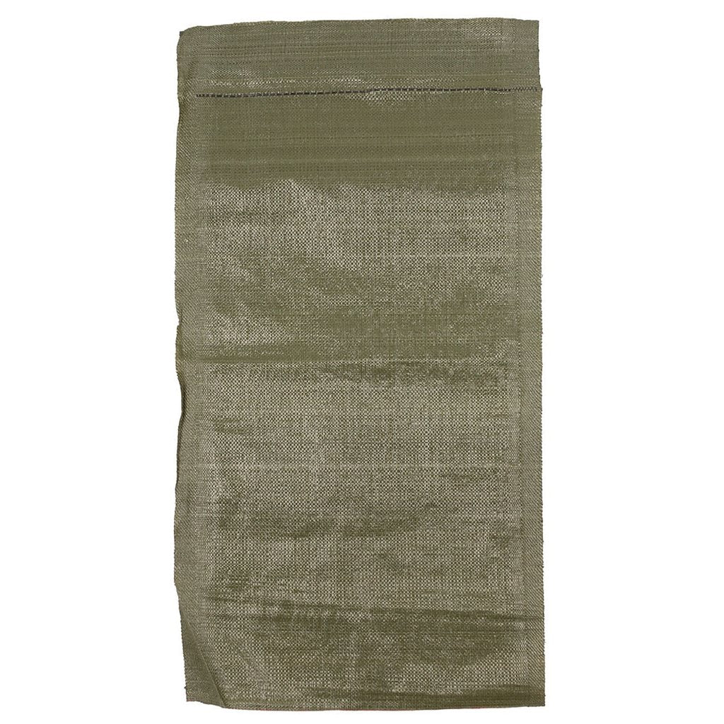 Saco de arena verde 40x78 cm para trincheras y protección contra inundaciones