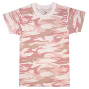 Camiseta infantil PINK CAMO BABY con estampado camuflaje rosa - 60% algodón, 40% poliéster