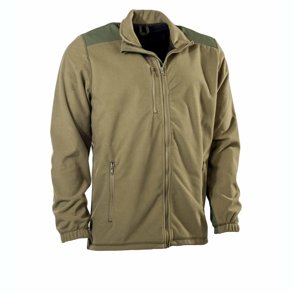 Chaqueta belga Windtopper fleece verde, tejido Seyntex, 3 bolsillos con cremallera