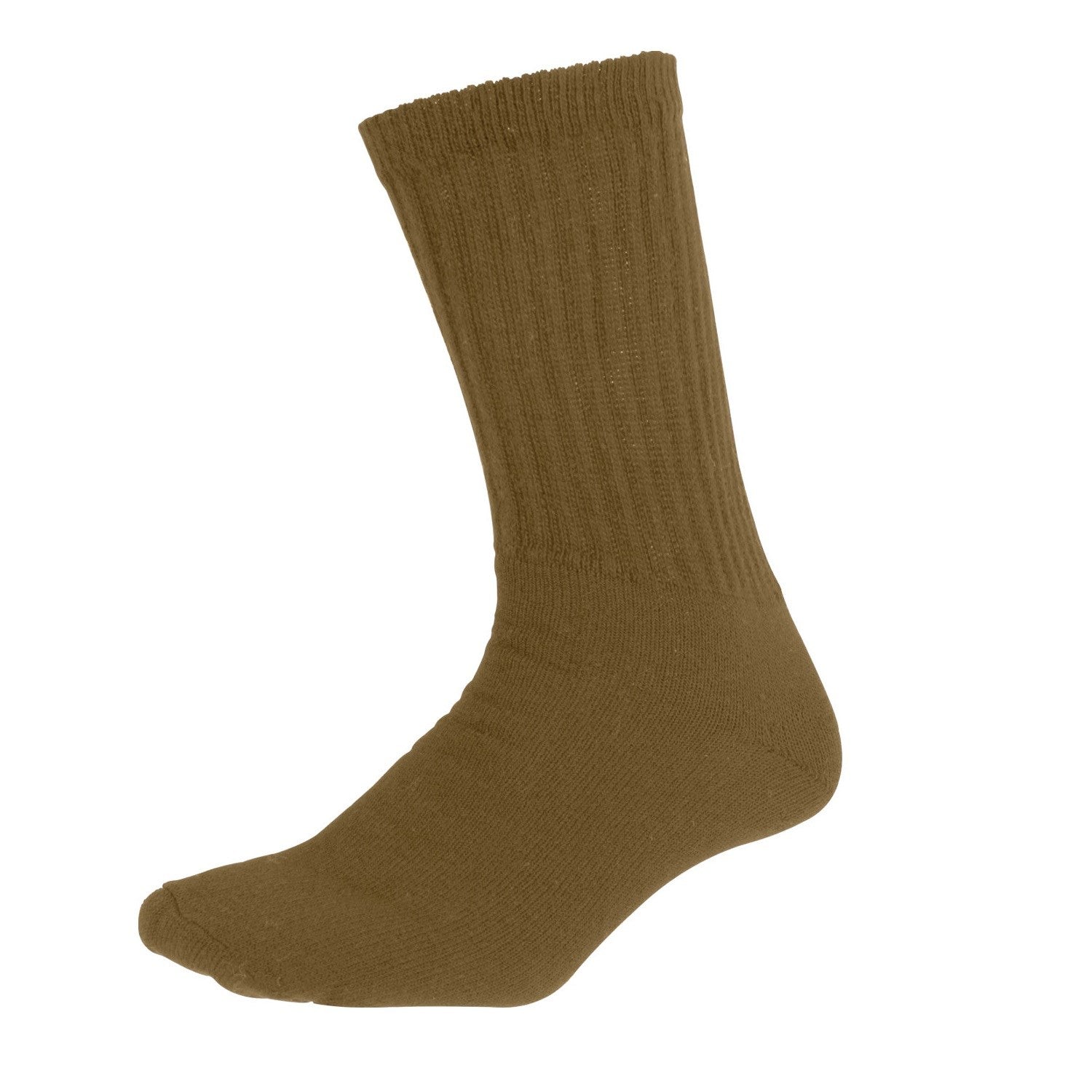 Calcetines US ATHLETIC Coyote talla 10-13, 80% algodón, 20% nylon, fabricados en EE. UU.