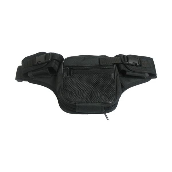 Riñonera DASTA - funda para arma negra (vista frontal)