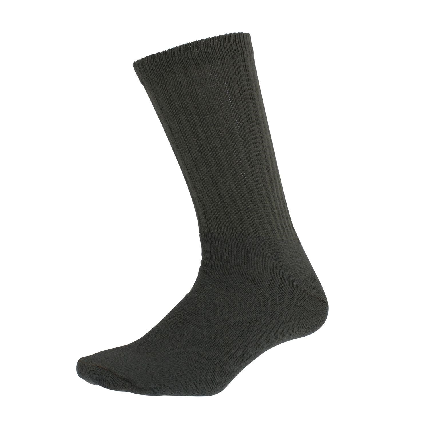 Calcetines US ATHLETIC verdes, talla 10-13, 80% algodón y 20% nylon
