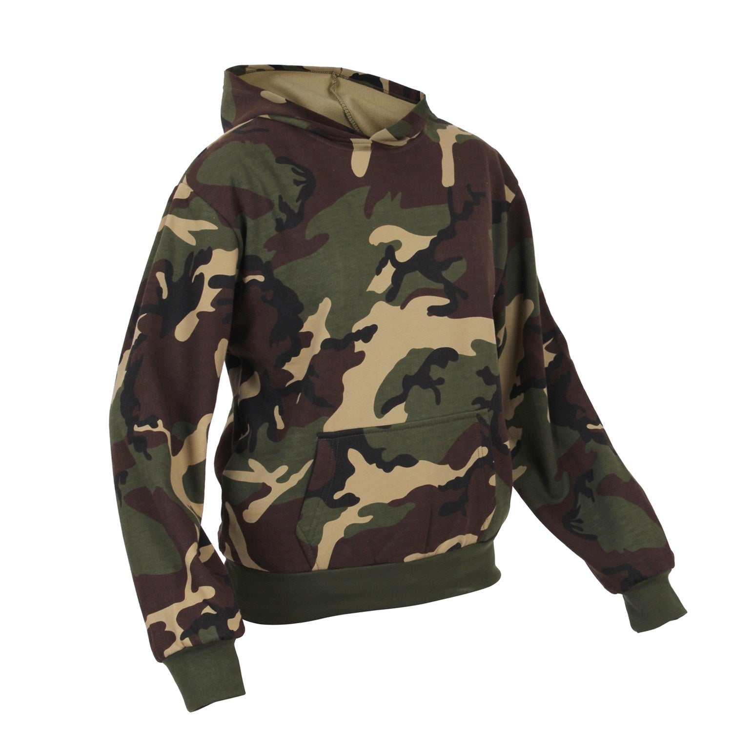 Sudadera infantil camuflaje WOODAND con capucha, pulóver 60% algodon 40% poliester