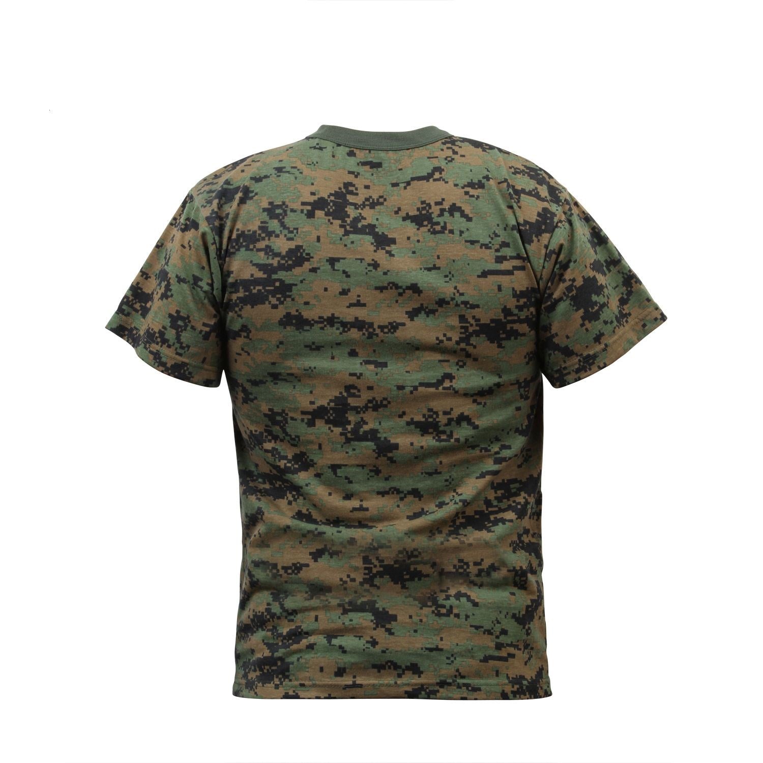 Camiseta camuflada Digital Woodland Rothco, manga corta