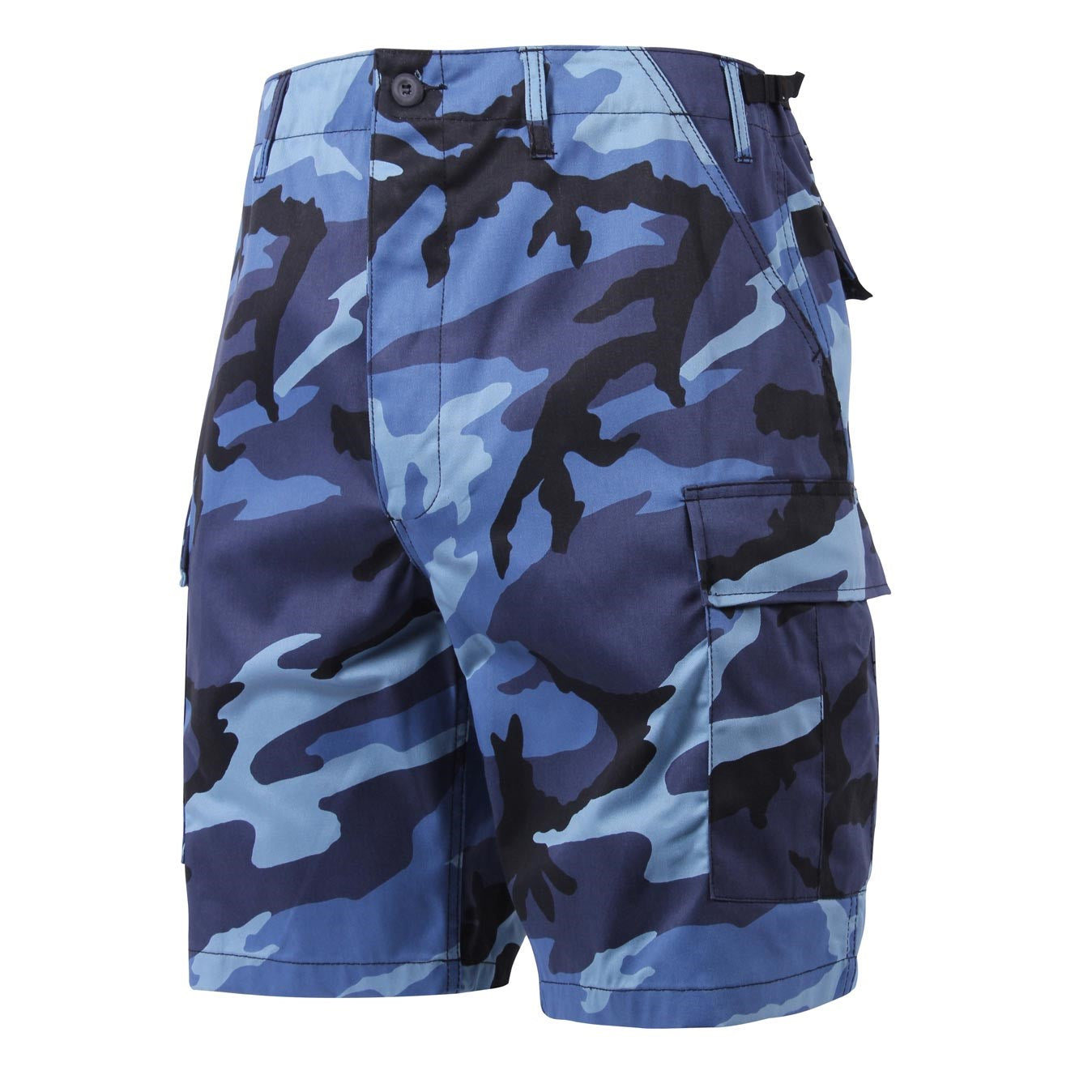 Pantalones cortos BDU SKY BUE CAMO Rothco, diseño BDU y camuflaje