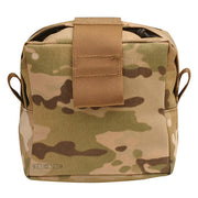 Estuche MOLLE botiquín IFAK pequeño Multicam, cierre cremallera y Velcro, 16x16x8 cm