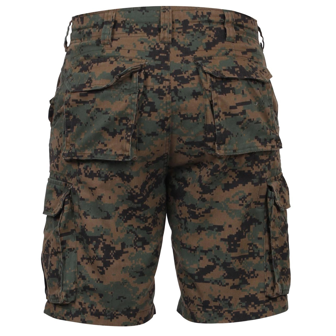 Pantalones cortos BDU Digital Woodland, estilo Rothco, confección de alta calidad