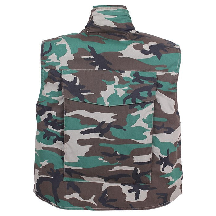 Chaleco RANGER WOODLAND Rothco con múltiples bolsillos para caza y pesca