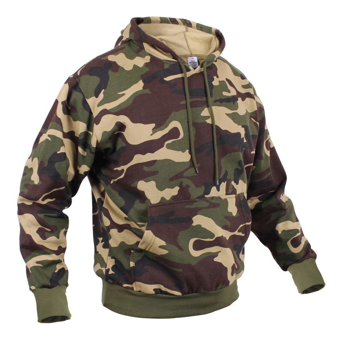 Sudadera con capucha WOODAND en camuflaje Woodland de Rothco